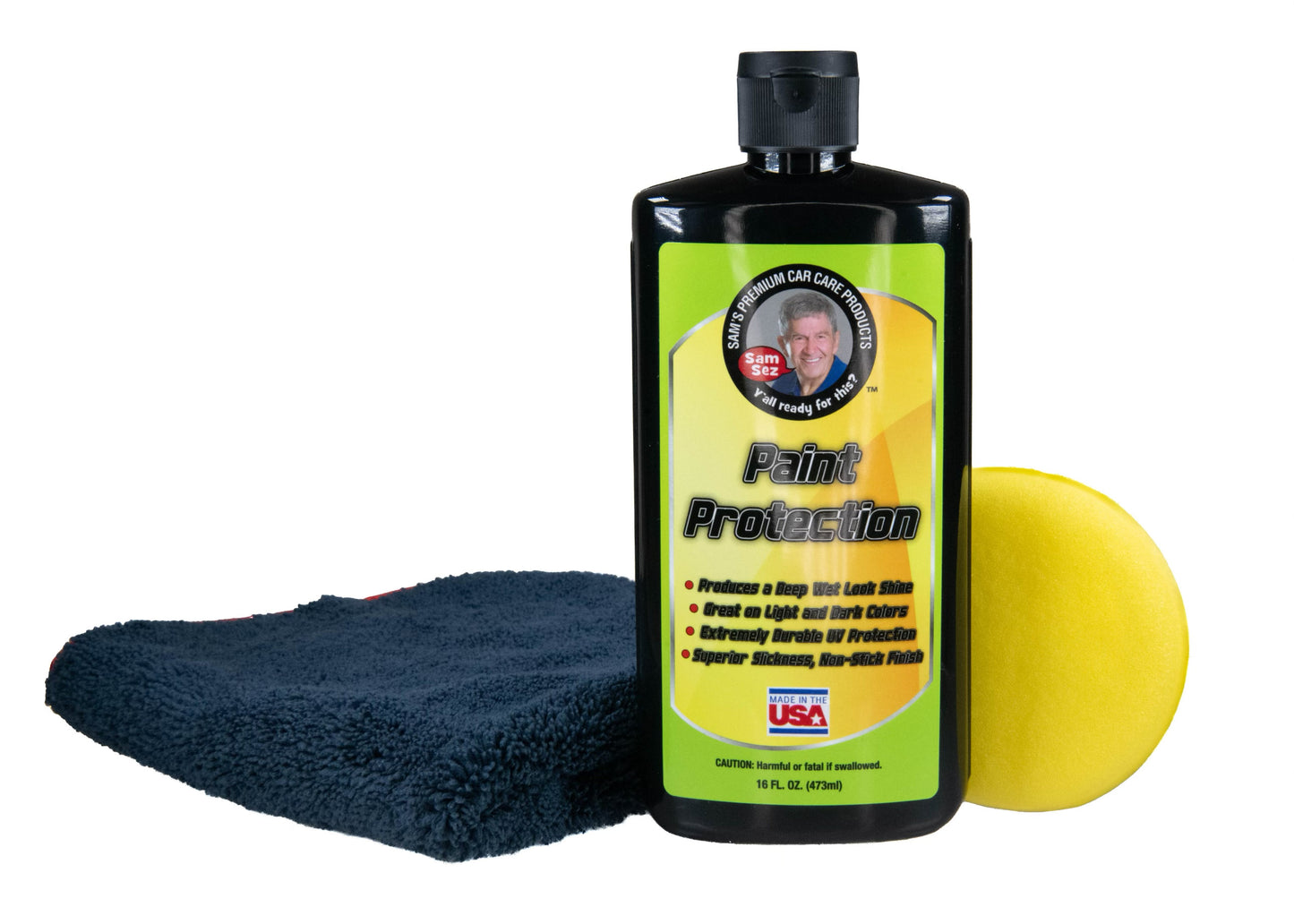 Sam's Paint Protection Wax Kit w/ Applicator and Microfiber Towel